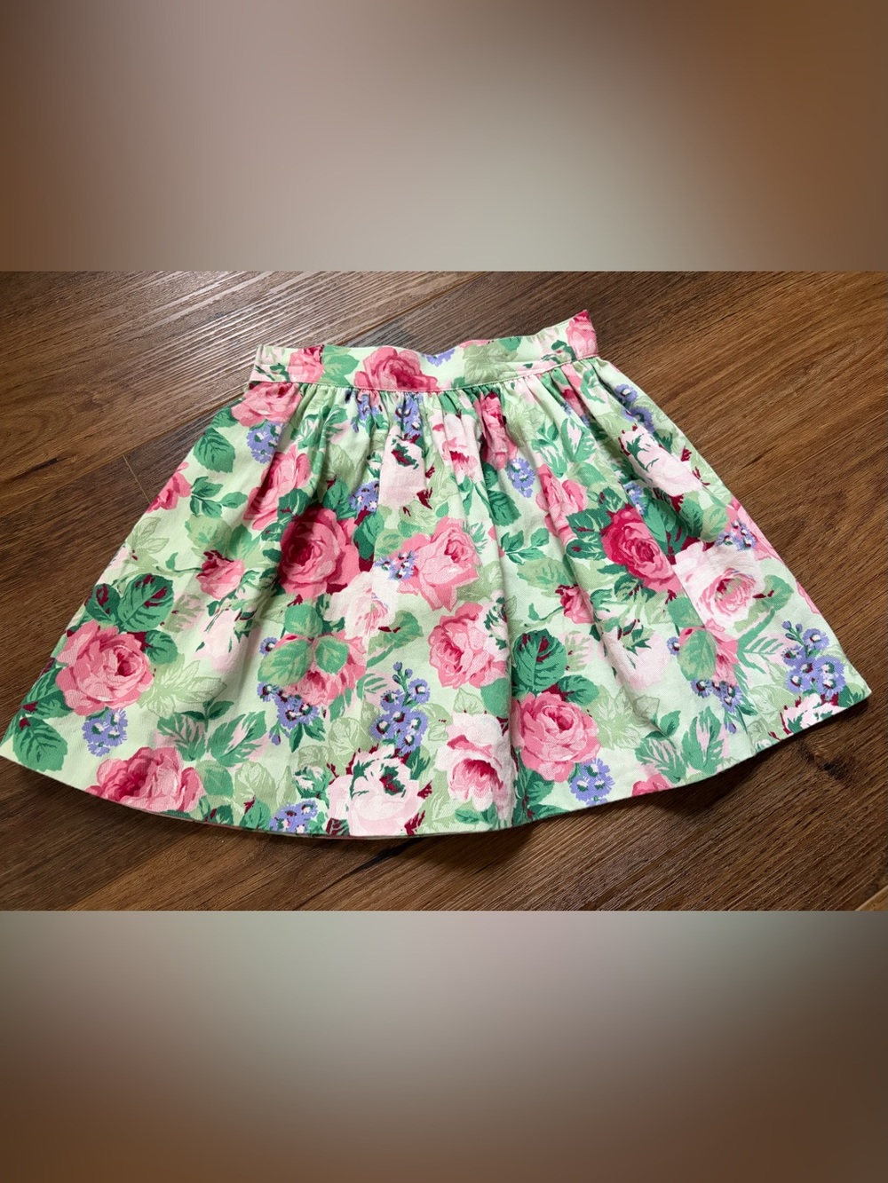 Girls vintage floral skirt